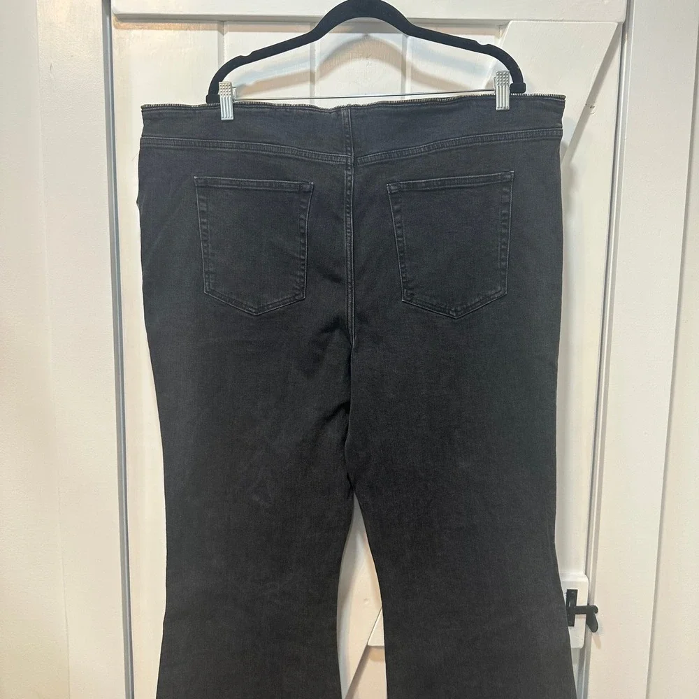 BDG Urban Outfitters Womens Jeans 38 NWT $89 Black Zipper Waist Bootcut Grunge